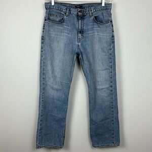 J. CREW MEN'S JEANS 34X30 STRAIGHT AZTECA VINTAGE BLUE